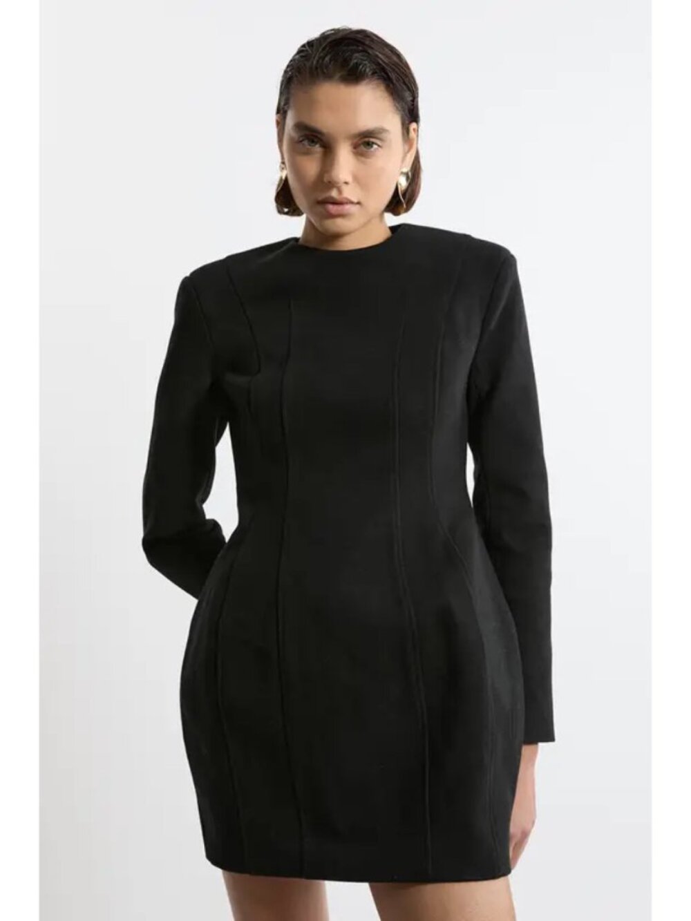 Karen Millen Brushed Tailored Jersey Mini Scuba Dress